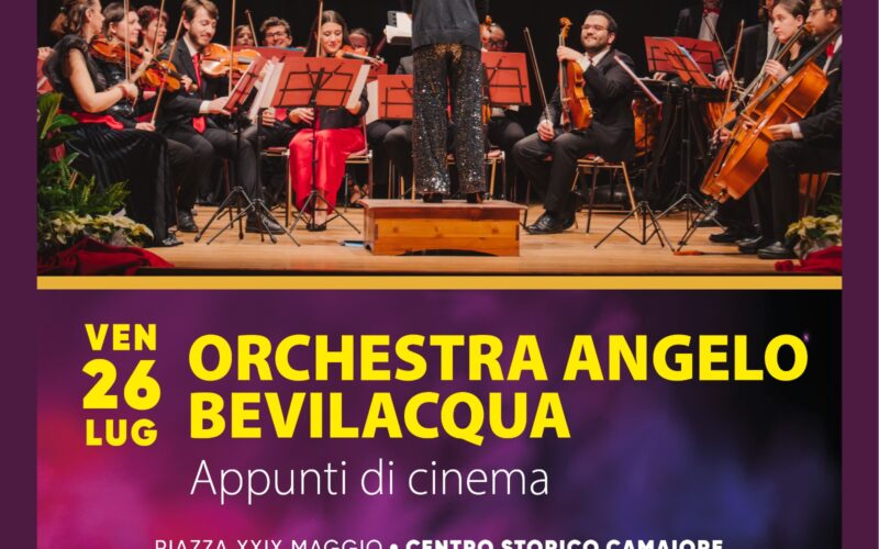Camaiore Estate: domani l’Orchestra Angelo Bevilacqua con ‘Appunti di cinema’