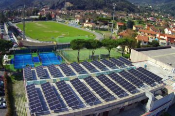 Nuovo impianto fotovoltaico per il Palasport di Camaiore: 150 pannelli per l’autosufficienza energetica del ‘palazzetto’