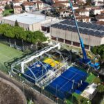 Palasport di Camaiore: partiti i lavori per la copertura di un campo da padel