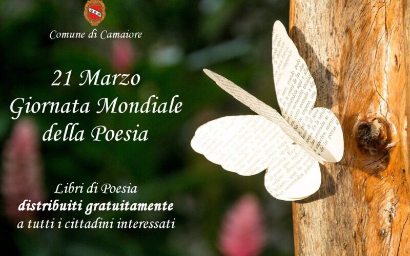 Giornata Mondiale della Poesia: a Camaiore la distribuzione gratuita di libri in versi